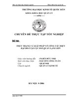 THỰC TRẠNG VÀ GIẢI PHÁP VỀ CÔNG TÁC HIỆN ĐẠI HOÁ TẠI CỤC HẢI QUAN LẠNG SƠN