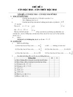 Tài liệu ôn tập đại số 9