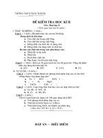 Kiem tra hoa 8 - HK II