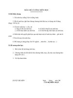 mẫu đề cương môn học