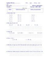 KT Giua HK II Toan lop 2