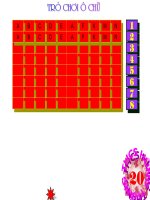 Đồng hồ đếm ngược cho trò chơi ô chữ