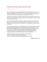 Tắt nhanh các ứng dụng khi máy tính bị treo