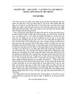 NGUỒN GỐC – BẢN CHẤT – VAI TRÒ CỦA LỢI NHUẬN TRONG NỀN KINH TẾ THỊ TRƯỜNG