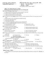 Đề thi HK II ban KHXH ( 07 - 08 )