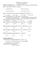 De va đáp án đề kiểm tra 1t ĐS 11 NC chương I