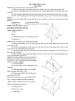BT trắc nghiệm quan hệ song song