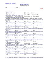 kiểm tra hóa 12 nâng cao chương 7