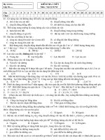 Kiểm tra 1 tiết 10 Nc lần 2