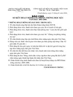 Báo cáo sơ kết học kì I Đoàn trường