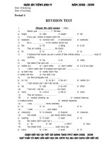 GA Tieng Anh 9 nam 2008-2009 HS