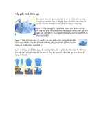 Gấpkhăn chim thiên nga