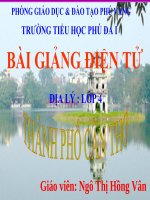 Địa lí 4: Thành phố Cần Thơ