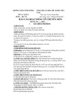 báo cáo của tổ trưởng