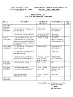 Lịch công tác tuần từ 09-15-3-2009