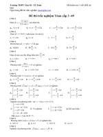 Đề thi trắc nghiệm Toán cấp 3 - 49