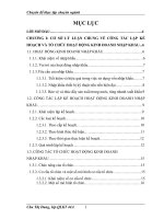 GIẢI PHÁP THỰC HIỆN CÔNG TÁC LẬP KẾ HOẠCH VÀ TỔ CHỨC HOẠT ĐỘNG KINH DOANH NHẬP KHẨU