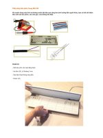 Thắp sáng bàn phím trong đêm tối