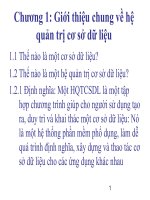 Tổng quan về Acess và SQL!