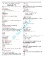 Đề ôn kiểm tra giữa HKII