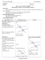 GIÁO ÁN HÌNH 7 TUẦN 3-4