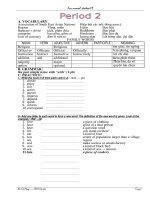 Bồi d­ưỡng HS - K9( period 2 - unit 1)