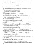 Đáp án thi tốt nghiệp phổ thông 2008