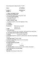 unit 4- tiếng Anh 7- tiết 21