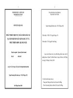 PHÁT TRIỂN DỊCH VỤ NGÂN HÀNG BÁN LẺ  TẠI CHI NHÁNH NGÂN HÀNG ĐẦU TƯ VÀ  PHÁT TRIỂN (BIDV) QUẢNG NGÃI