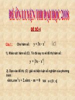 Đề ôn thi Toán đại học 2008 - Đề số 4