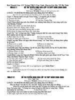 Đề thi chuyển cấp vào lớp 10 THPT cưc hay