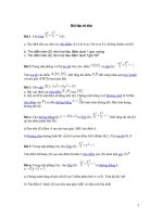 bài tập về các đường cô nic