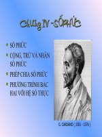 Chương IV- Số phức