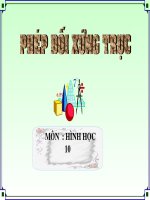 PHÉP ĐỐI XỨNG TRỤC