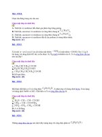 Bộ đề Hóa 6 & Đáp án TNKQ ôn thi TN THPT.08