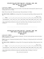 Đề thi HKI (Ban KHXH&NV)