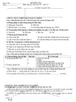 Đề kiểm tra lớp 10