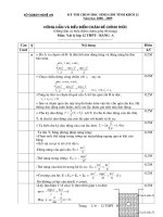 Đáp án Đề ti HSG Tỉnh Nghệ An Năm 2008-2009