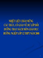 Tổ chức hoạt động hướng nghiệp 12
