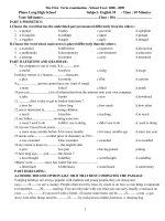 DE THI HK I - LOP 10 NC (2008-20090