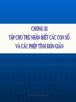 Tập cho trẻ làm quen với các chữ số và phép cộng đơn giản