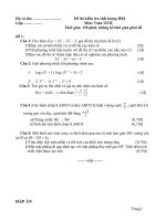đề thi và đáp án hk1 12 cơ bản
