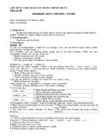 Tiết 20: Tự chọn bám sát