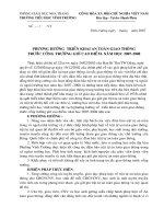 kế hoạch triển khai an toàn giao thông