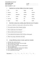 Bai kiem tra mau - trinh do A