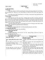 Tiết 22,25,26 Việt Bắc( GA Nâng cao)