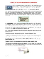 Thu thuật Powerpoint