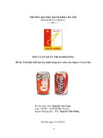 Đề tài: Tìm hiểu thất bại của nhãn hàng new coke của công ty Coca