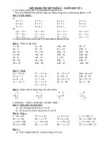 Ôn tập cuối HK I - Lớp 2