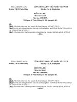 đề thi hkI sử 9